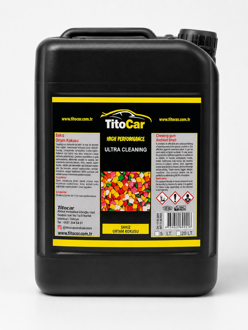 TitoCar Kauwgomgeur Luchtverfrisser 5 Liter