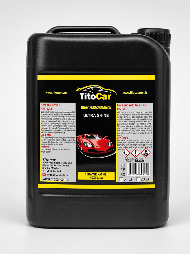 TitoCar Snelwax met Keramische Toevoeging 5 Liter