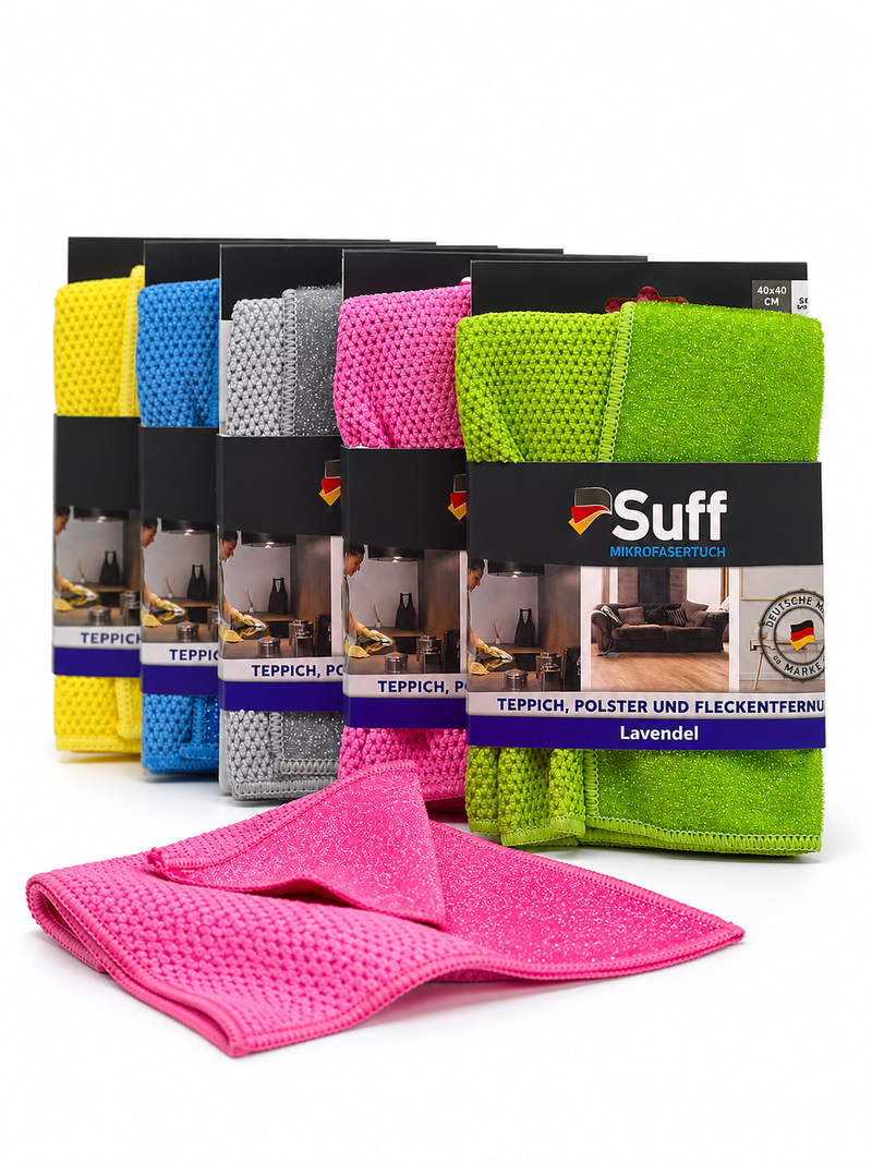 Suff Microvezel Reinigingsdoek (Kapper) Voor Hardnekkig Vuil (Lavendel)